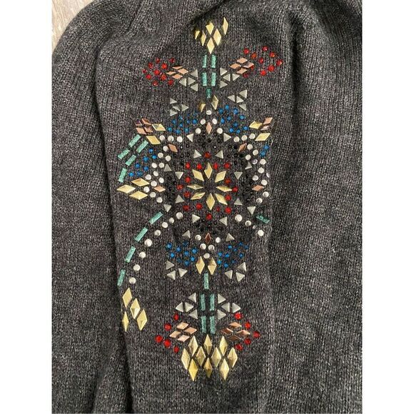 Silence + Noise Anthropology Embellished Sweater Top Women’s Sz S - Picture 4 of 6